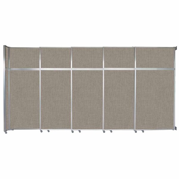 Operable Wall Sliding Room Divider 15'7" x 8'5-1/4" Warm Pebble Fabric